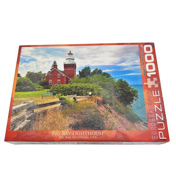 EuroGraphics Big Bay Lighthouse, Michigan Puzzle (1000-Piece), 19.25" x 26.5" - Picture 2 of 9